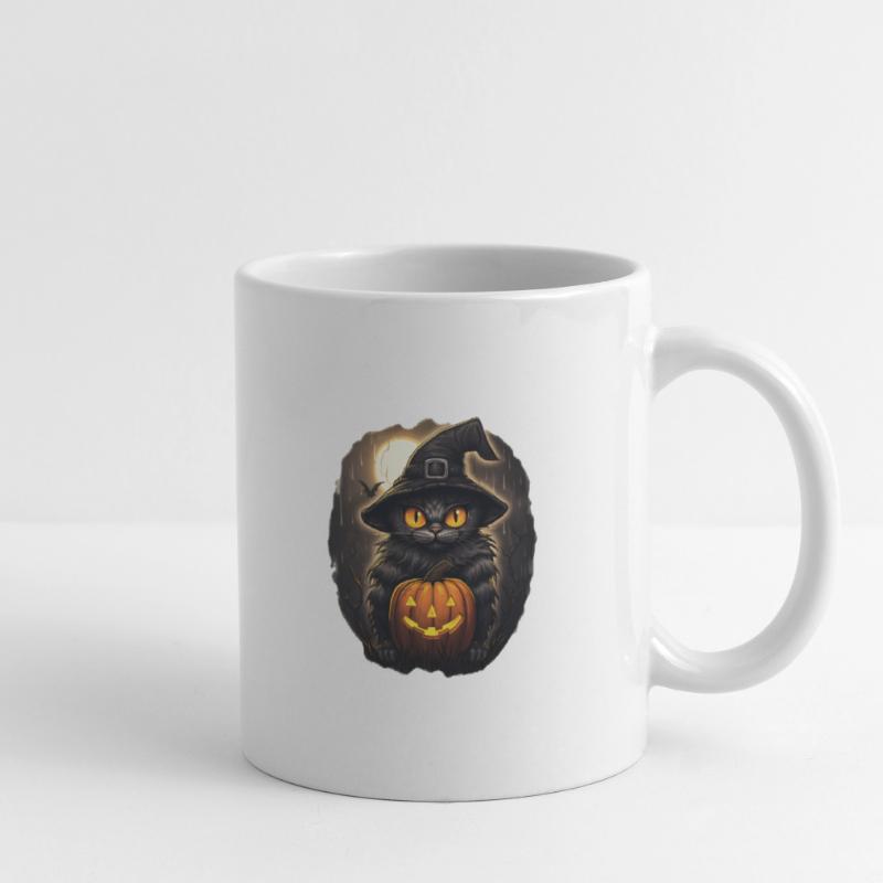 Schwarzer Kater Tasse