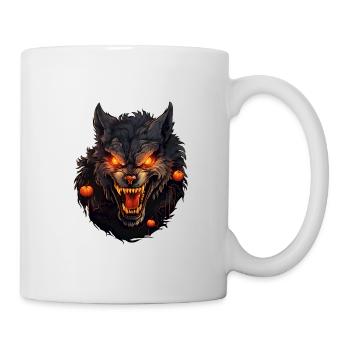 Werewolf with Halloween - Mug - white - Right