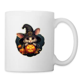 Halloween Maus - Tasse - Weiß - Rechts
