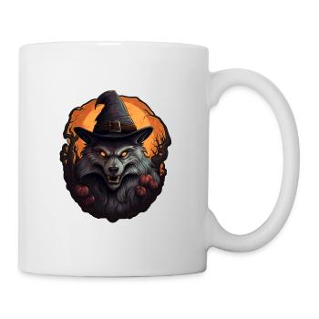 Halloween Wolf 2 - Tasse - Weiß - Rechts