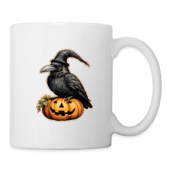 Halloween Rabe 3 - Tasse - Weiß - Rechts
