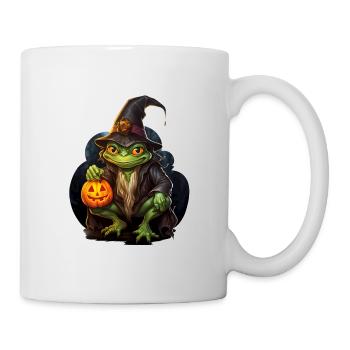 Halloween Frosch - Tasse - Weiß - Rechts