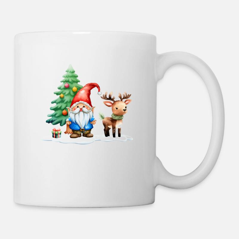 Wichtel Tomte at Christmas - Mug - white