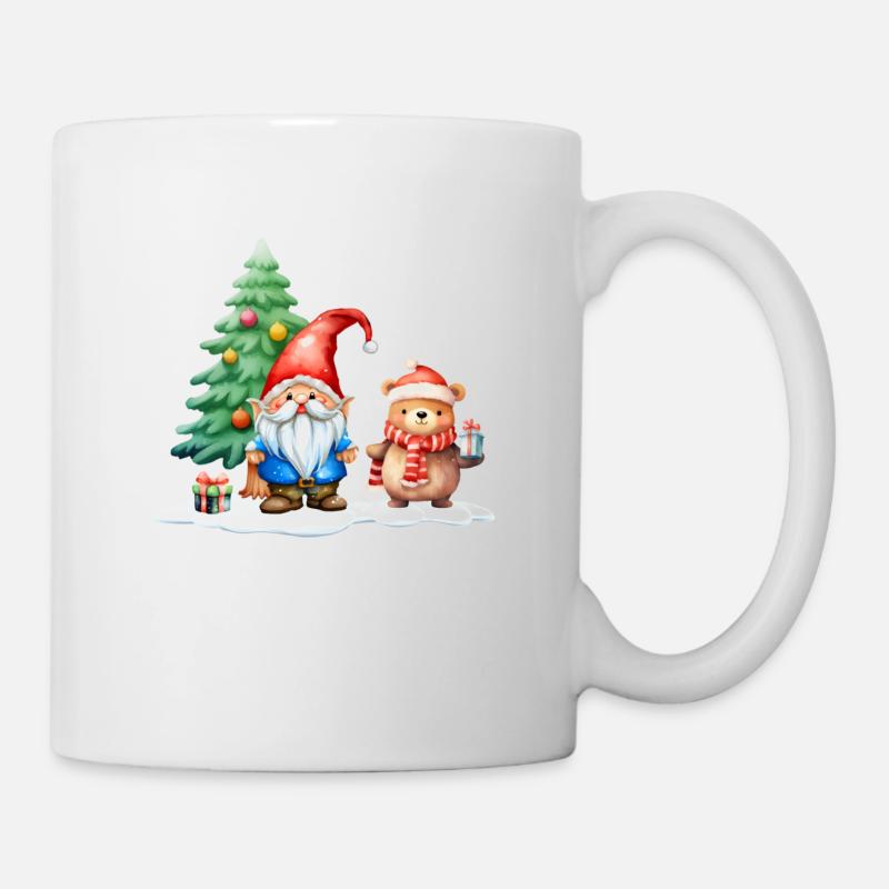 Imp Mats with his teddy bear - Mug - white