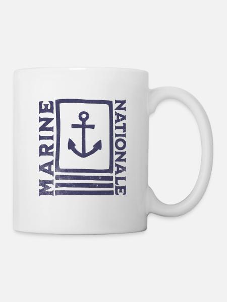 Marine Nationale Vintage - Mug blanc - blanc