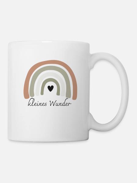 Kleines Wunder Aufdruck - Tasse - Weiß