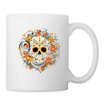 Ethereal Skull Blooms - Mug - white - Right