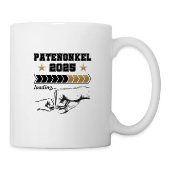 Patenonkel 2025 - Tasse - Weiß - Rechts