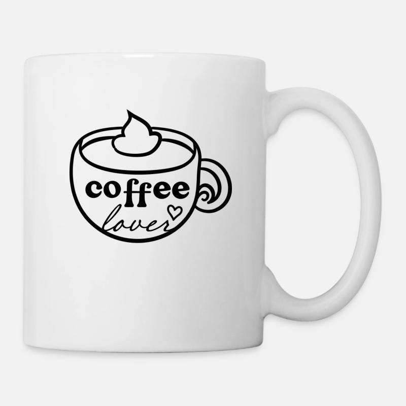 Coffe lover - Kaffee Liebhaber Design - Tasse - Weiß