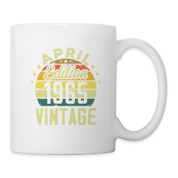Vintage April 1965 - 1965 Birthday Gift - Mug - white - Right