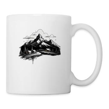 Montagnes suisses - Mug blanc - blanc - Droite