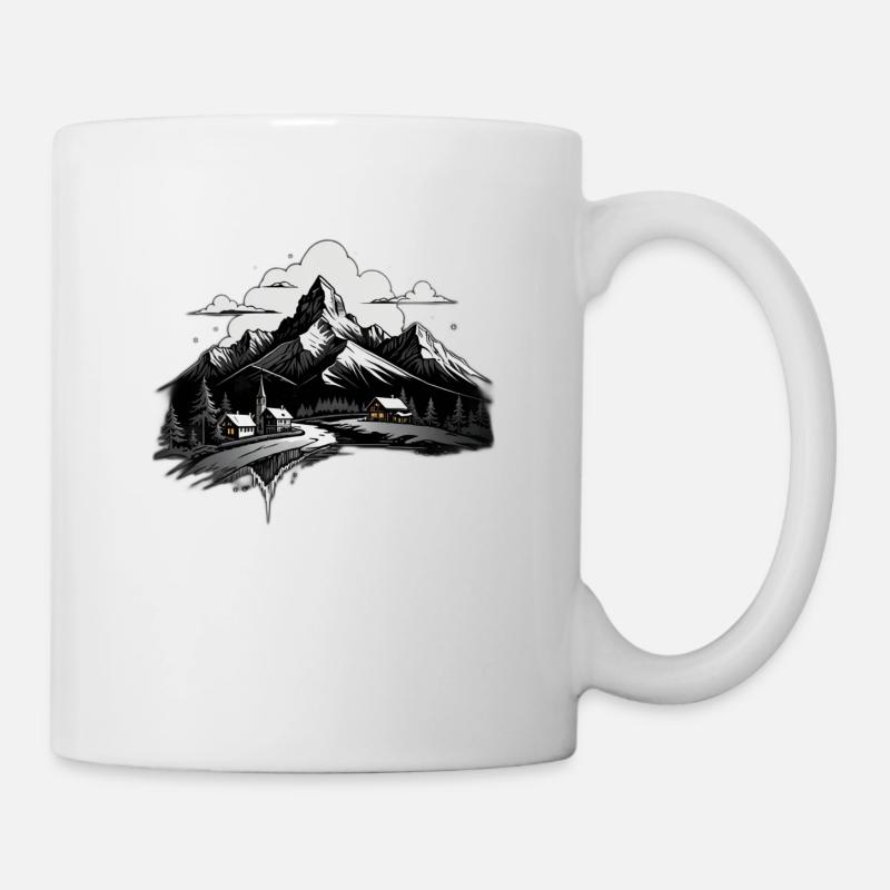 Montagnes suisses - Mug blanc - blanc