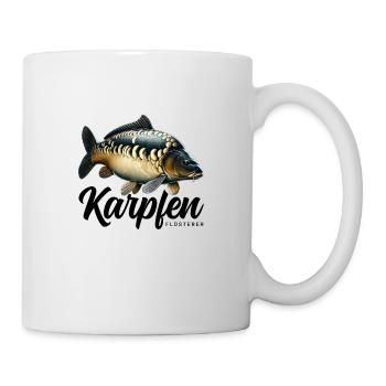 Karpfen Flüsterer - Tasse - Weiß - Rechts