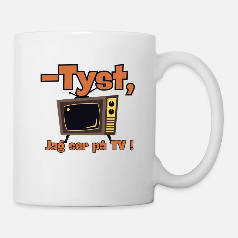 -QUIET, I'm watching TV! - Mug - white