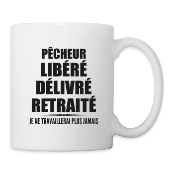 Pêcheur célèbre sa retraite avec humour cadeau - Mug blanc - blanc - Droite