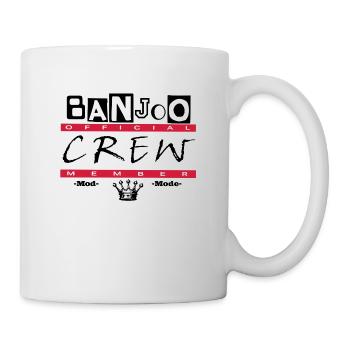 Banjoo Crew Moderator Design - Tasse - Weiß - Rechts