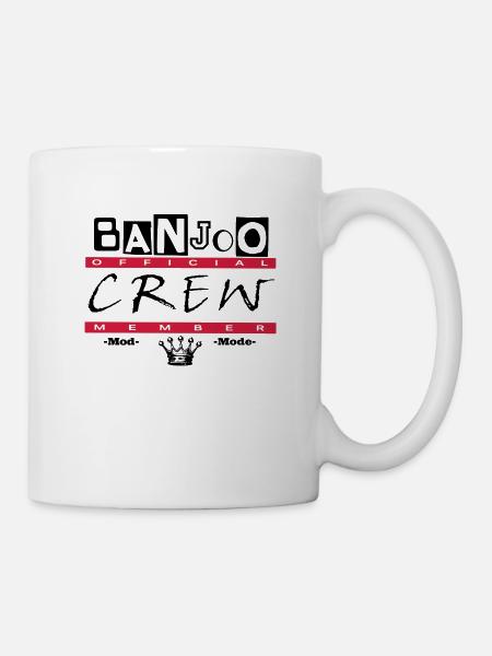Banjoo Crew Moderator Design - Tasse - Weiß