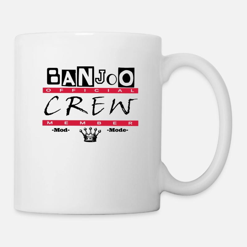 Banjoo Crew Moderator Design - Tasse - Weiß