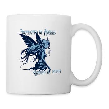Les anges me protègent – Faith Design - Mug blanc - blanc - Droite