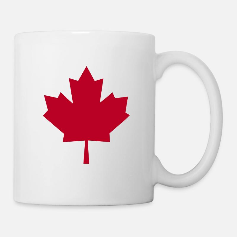 Ahornblatt - Tasse - Weiß