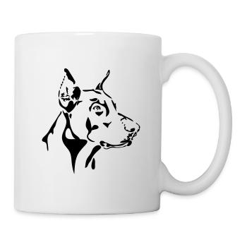 Dobermann Doberman Hund Hund Wilsigns - Tasse - Weiß - Rechts