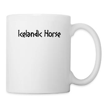Icelandic Horse: Islandpferd Pferd Pony Merch - Tasse - Weiß - Rechts