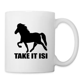 Icelandic Horse: Islandpferd Pferd Pony Merch - Tasse - Weiß - Rechts