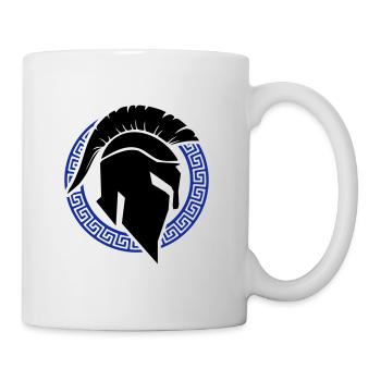 spartaner helm - Tasse - Weiß - Rechts