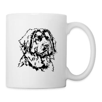 LEONBERGER Wilsigns portrait de chien chiens motif de chien - Mug blanc - blanc - Droite