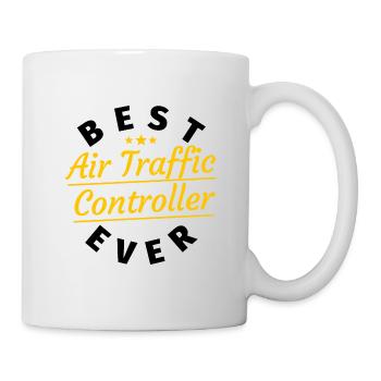 Contrôle du trafic aérien - cadeaux du contrôleur aérien - Mug blanc - blanc - Droite