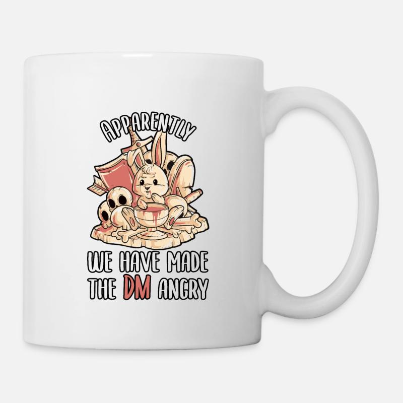 Tabletop Gaming Pen and Paper RPG Hase - Tasse - Weiß