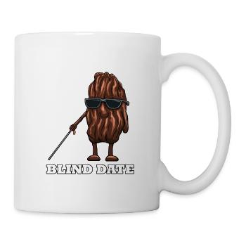 Blind date date militant végétalien végétarien des droits des animaux - Mug blanc - blanc - Droite