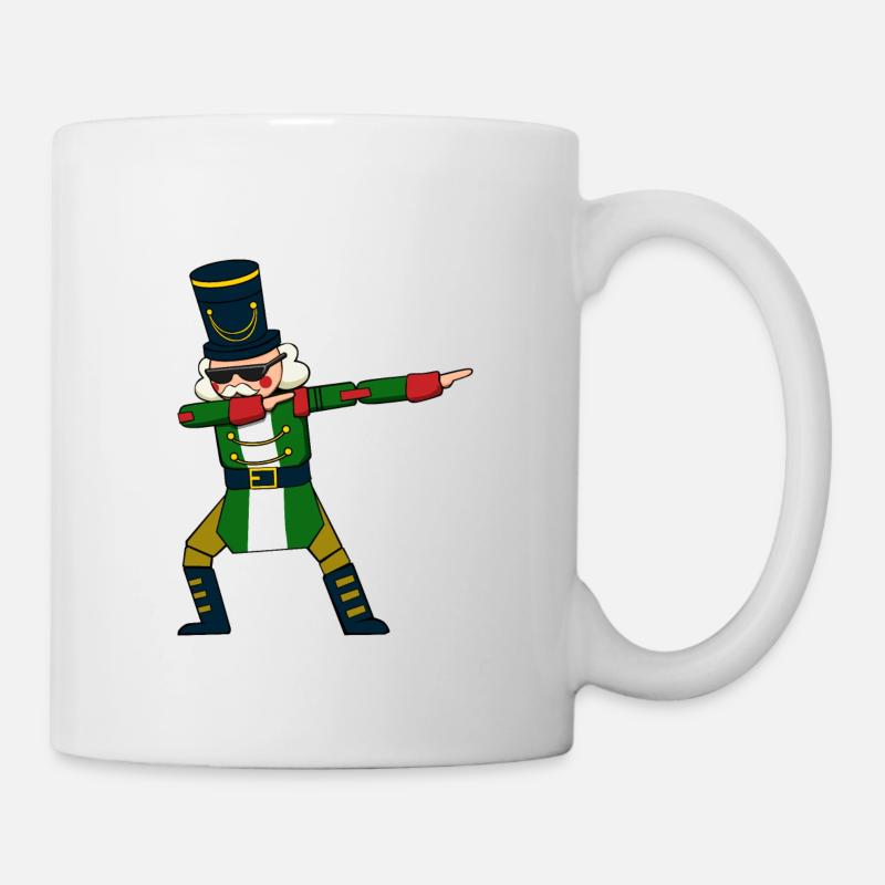 Dabbing Nussknacker Figur Weihnachtspullover - Tasse - Weiß