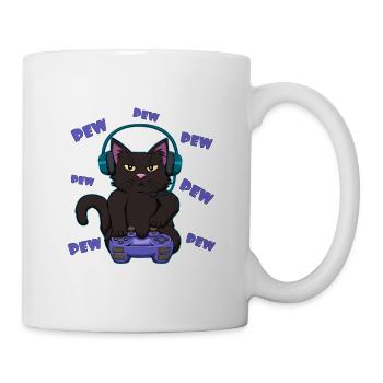 Gamer gamer chat jeu de hasard gamer - Mug blanc - blanc - Droite