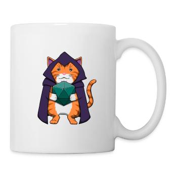 Pen and Paper Cat RPG Tabletop Game Master - Mug - white - Right