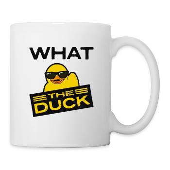 What the Duck, Quietscheente, Rubber Ducky - Tasse - Weiß - Rechts