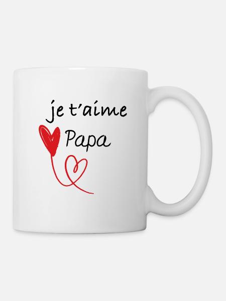 Je t'aime papa - Mug blanc - blanc
