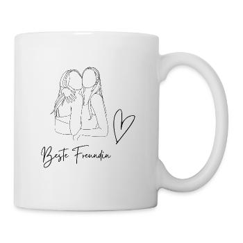 Beste Freundin - Tasse - Weiß - Rechts