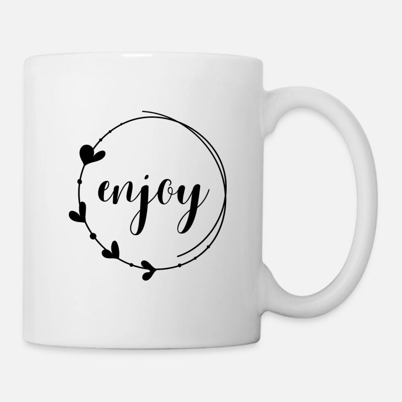 enjoy - Tasse - Weiß