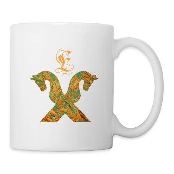 pferdegiebel e 95 e - Tasse - Weiß - Rechts