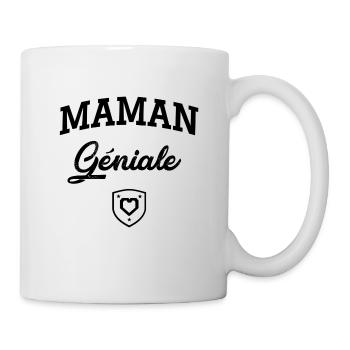 MAMAN Géniale Cœur - Mug blanc - blanc - Droite