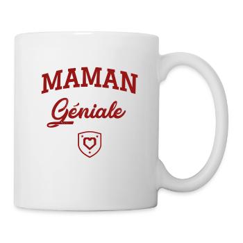 MAMAN Géniale Cœur - Mug blanc - blanc - Droite