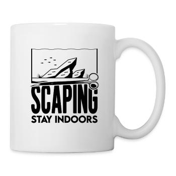 Aquascaping Scaping Aufenthalt drinnen Fischhalter - Tasse - Weiß - Rechts