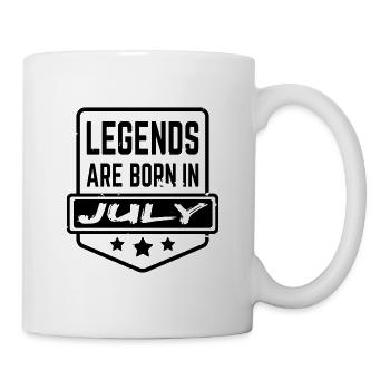 Legends are born in July - Tasse - Weiß - Rechts