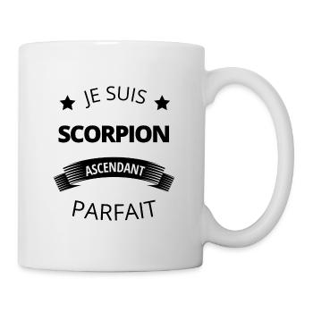 Scorpion ascendant parfait humour astrologie - Mug blanc - blanc - Droite