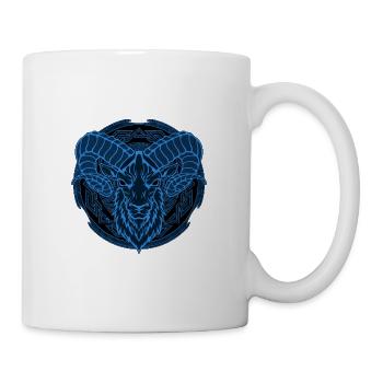 Wikinger Widder Aries - Tasse - Weiß - Rechts