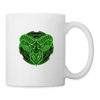 Wikinger Widder Aries - Tasse - Weiß - Rechts