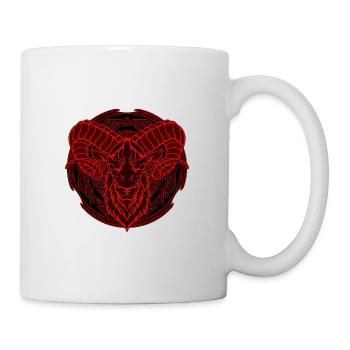 Wikinger Widder Aries - Tasse - Weiß - Rechts