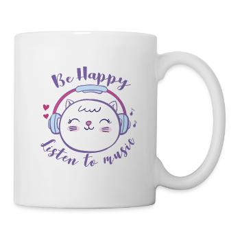 happy chat MBP - Mug blanc - blanc - Droite