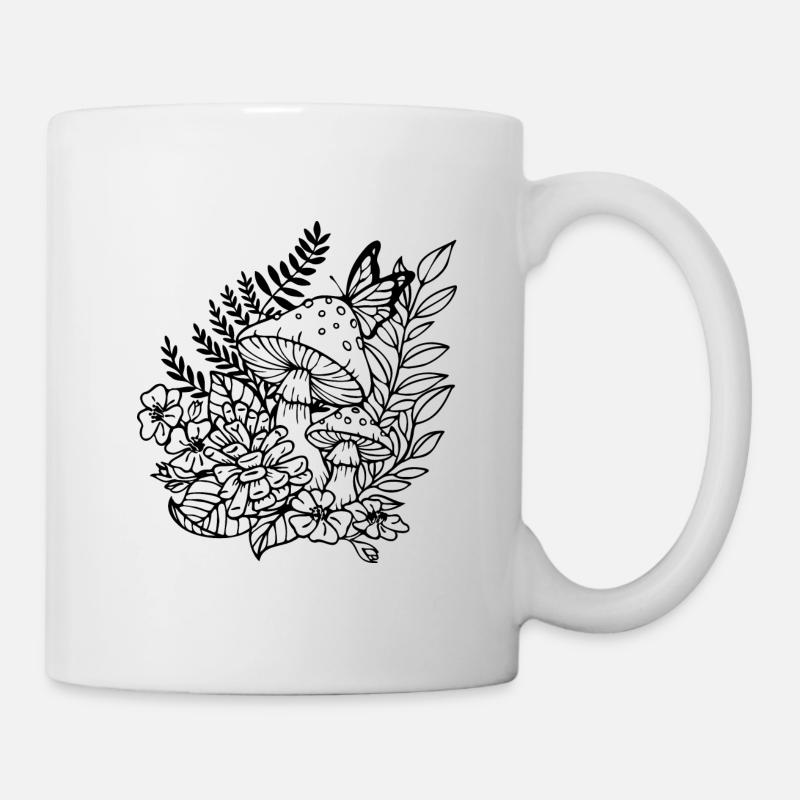 MUSHROOM FOREST - Tasse - Weiß